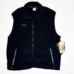 New Columbia Shoshone Polartec Vest Black Core Interchange Jacket Men's Size 2XL